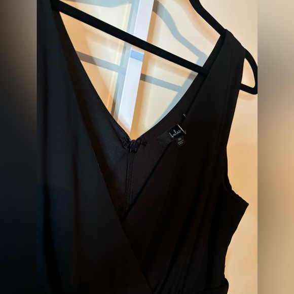 Lulus Dress-Thoughts of Hue Black Surplice Maxi - Picture 13 of 16